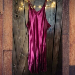 80's Satin Lingerie Slip Dress